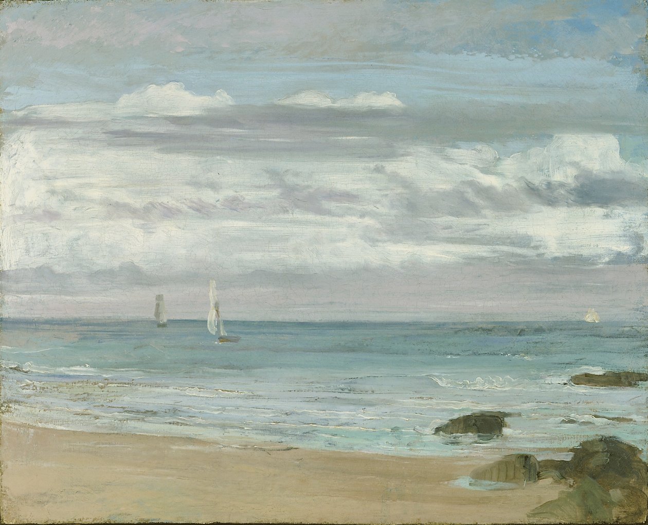 Blått och silver: Trouville, c.1865 av James Abbott McNeill Whistler