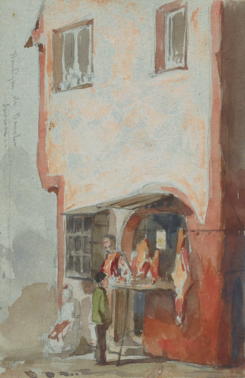 BoucherSaverne butik, 1858. av James Abbott McNeill Whistler