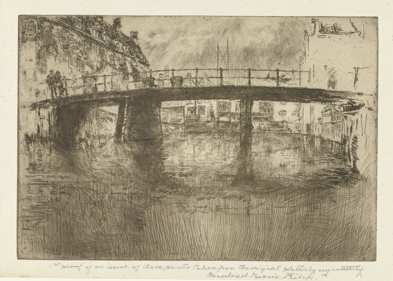 Bro i Amsterdam Bro, Amsterdam av James Abbott McNeill Whistler