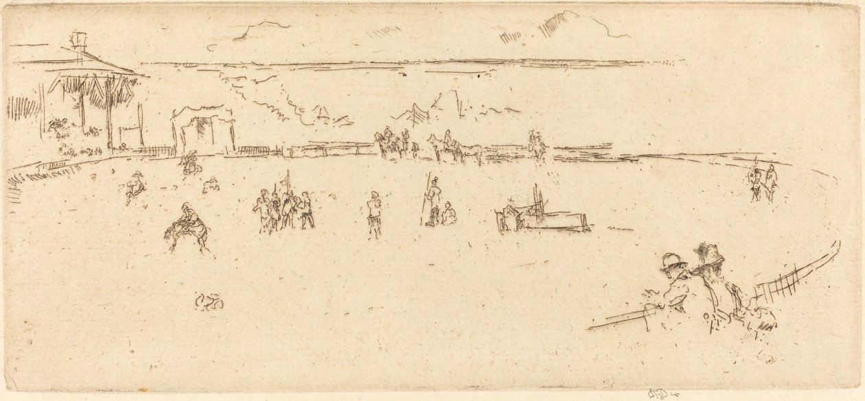 Bucking häst. av James Abbott McNeill Whistler