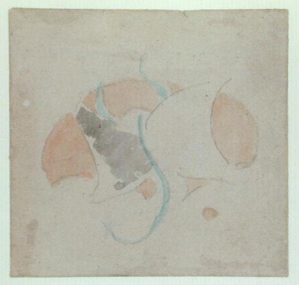 Fjärilsmotiv (penna och akvarell på papper) av James Abbott McNeill Whistler