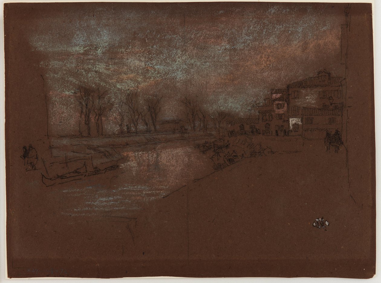 Campo Sta. Märta - Vinterafton, 1879-1880. av James Abbott McNeill Whistler
