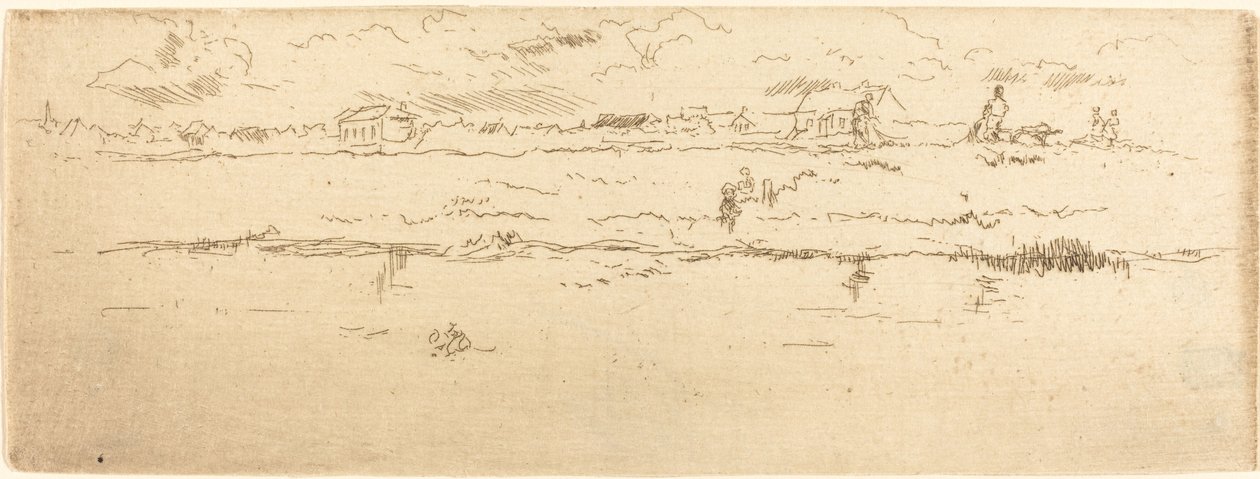Kanalen, Oostende, 1887. av James Abbott McNeill Whistler