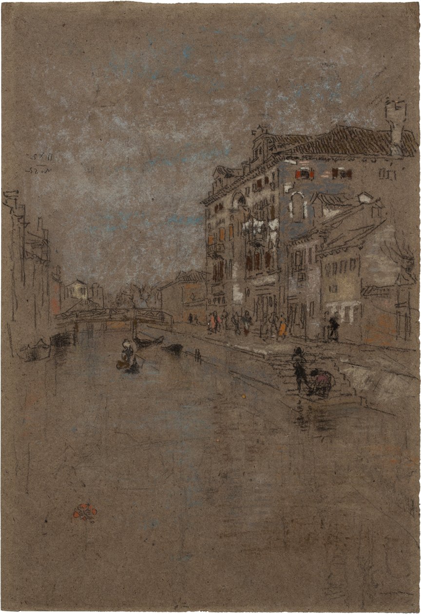 Kanal i Venedig (tobakslager) av James Abbott McNeill Whistler