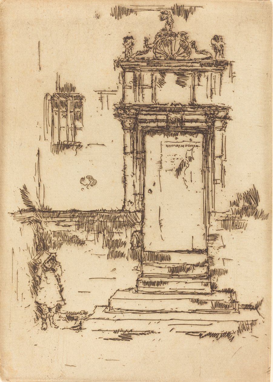 Kapelldörren, Montresor, 1888. av James Abbott McNeill Whistler