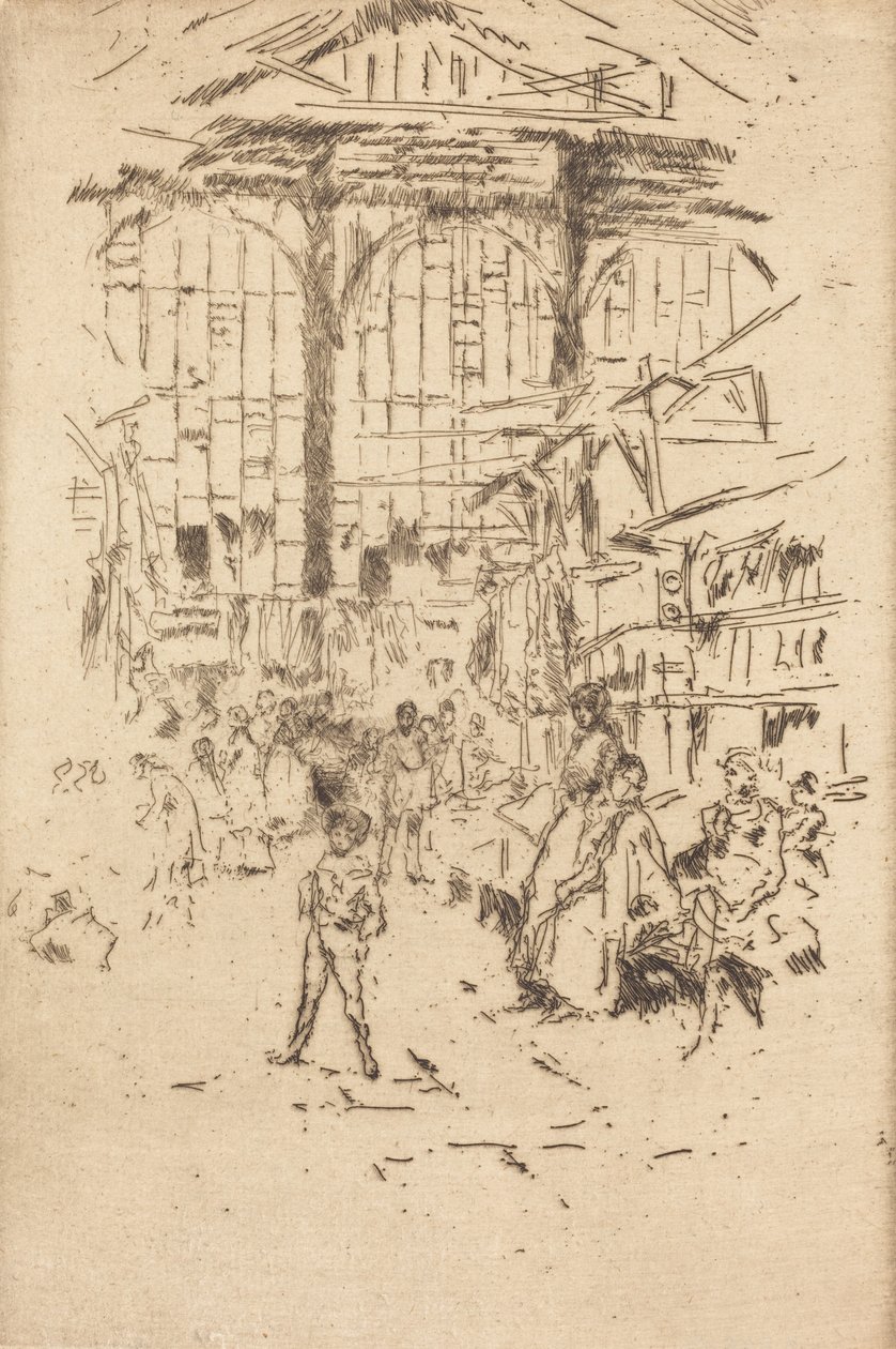Clothes Exchange, No.II, c. 18861888. av James Abbott McNeill Whistler