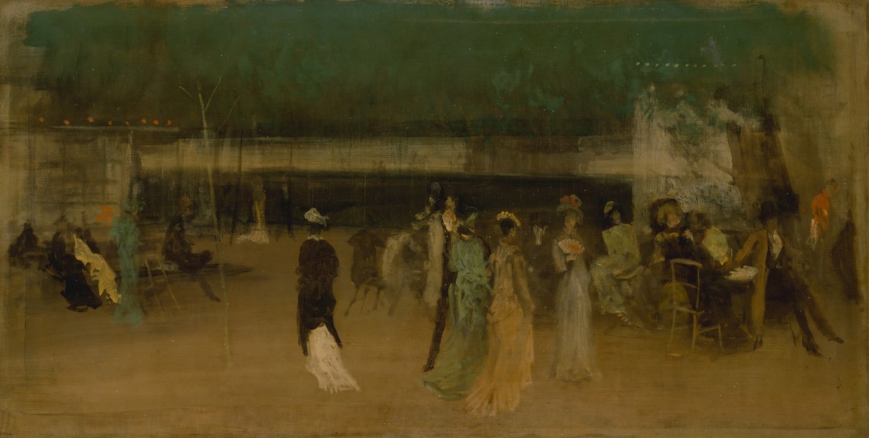 Cremorne Gardens, nr 2, ca. 1870-80. av James Abbott McNeill Whistler