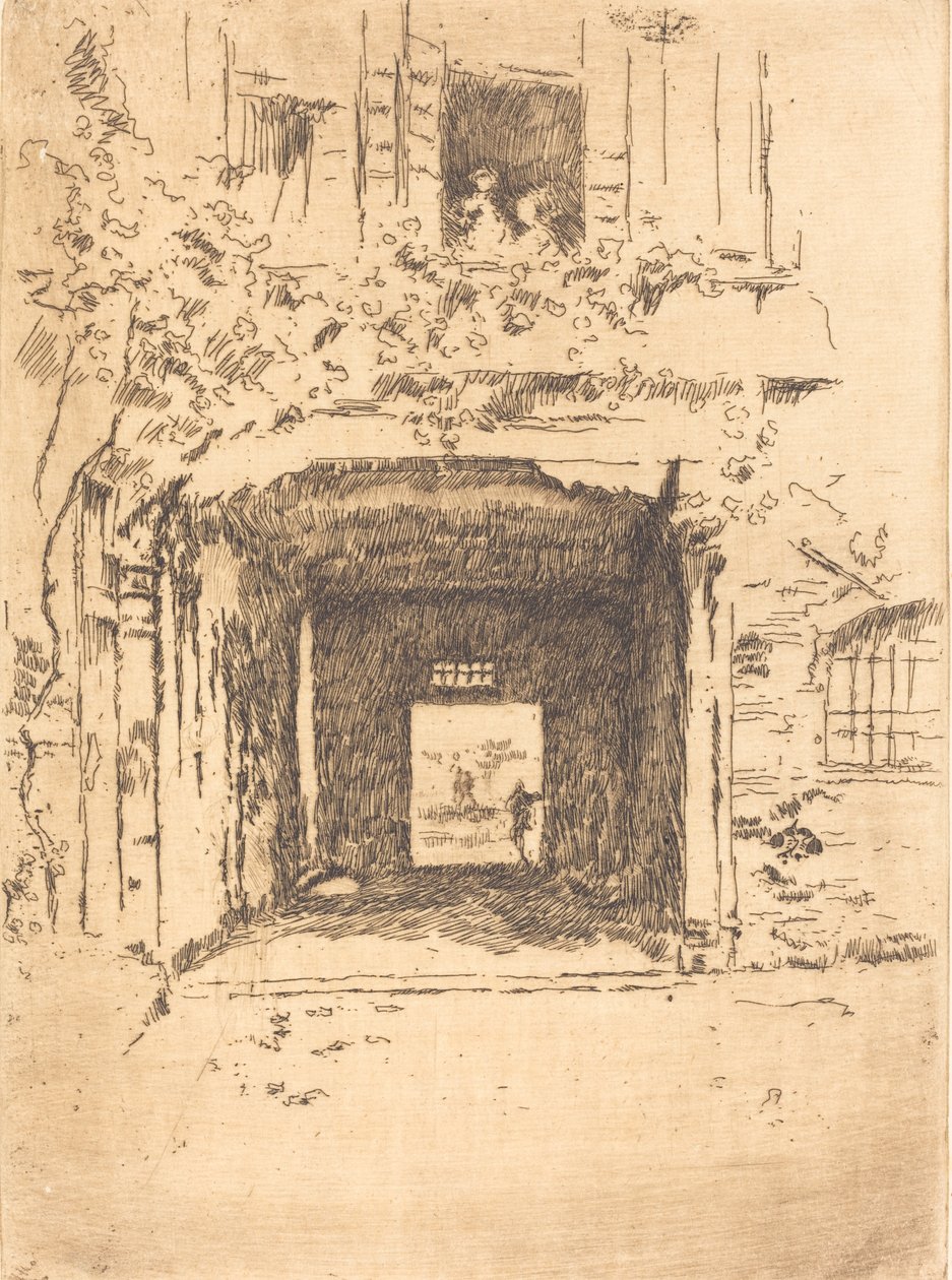 Dörröppning och Vine, 1879-1880. av James Abbott McNeill Whistler
