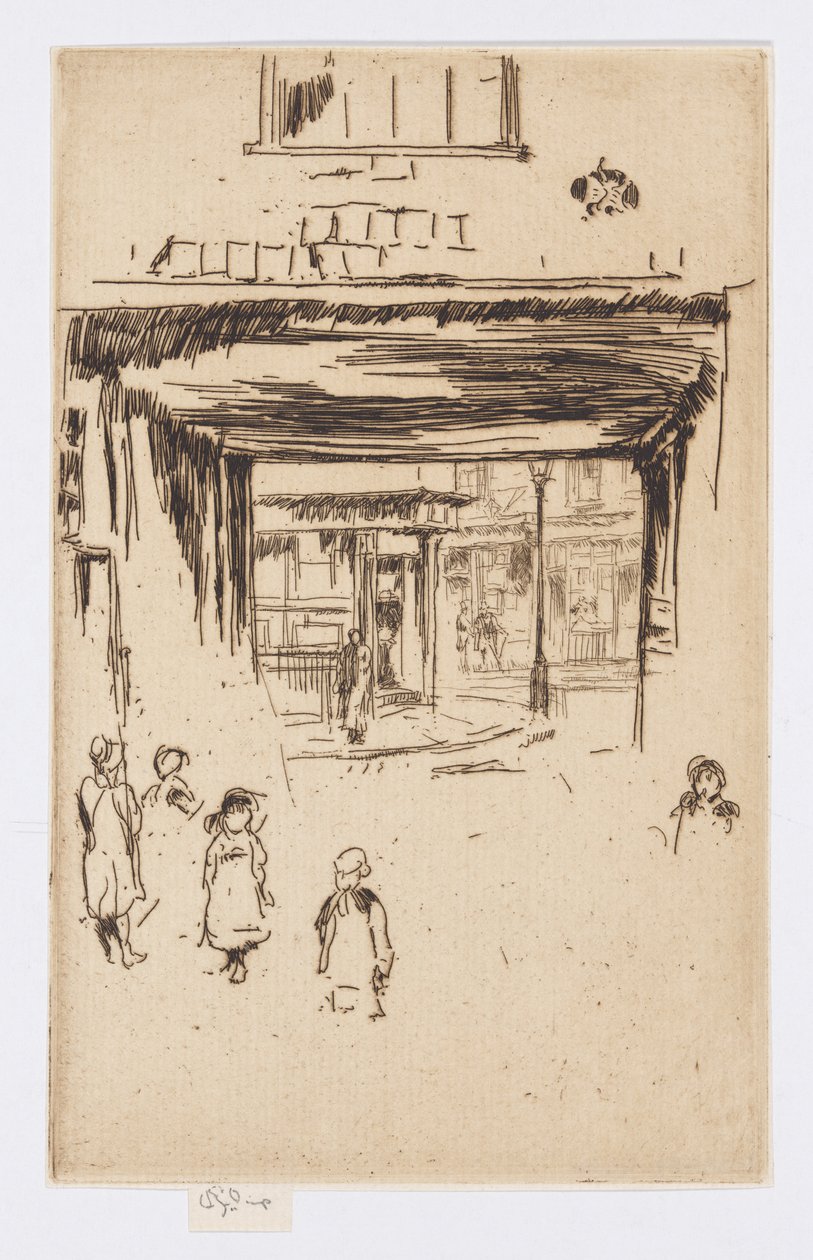 Drury Lane, ca 1880-81 (etsning; bläck på papper) av James Abbott McNeill Whistler