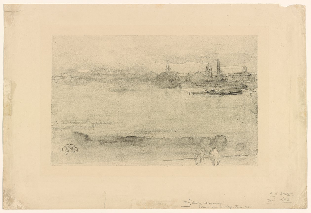 Tidig morgon, 1878. av James Abbott McNeill Whistler