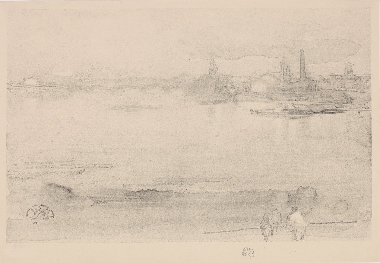 Tidig morgon, 1878. av James Abbott McNeill Whistler