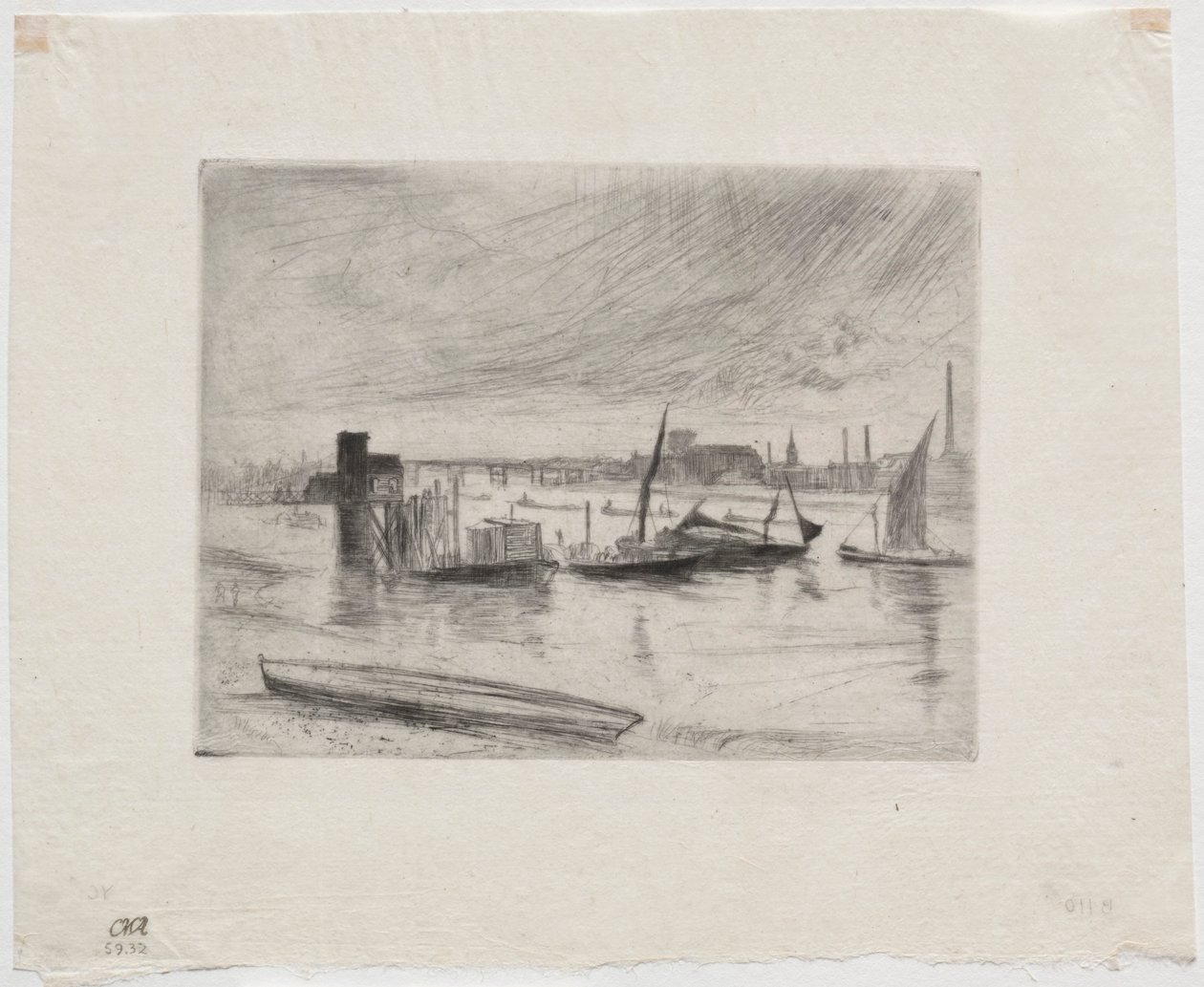 Tidig morgon, Battersea. av James Abbott McNeill Whistler