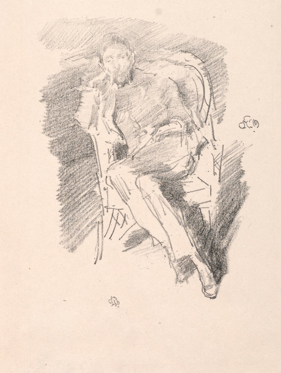 Firelight - Joseph Pennell, nr 2, 1896. av James Abbott McNeill Whistler