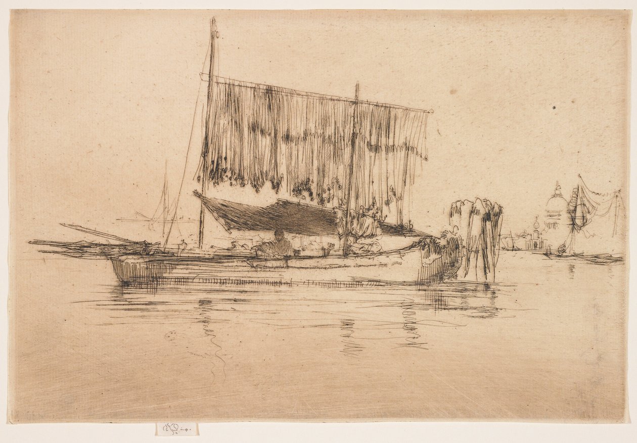 Fiskebåt från den andra Venedigserien av James Abbott McNeill Whistler