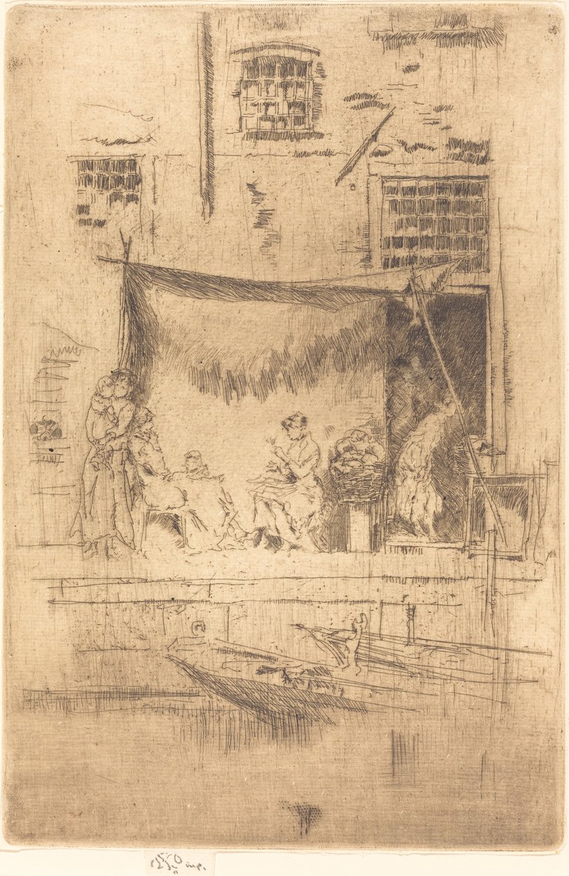 Fruktstall, 1880. av James Abbott McNeill Whistler
