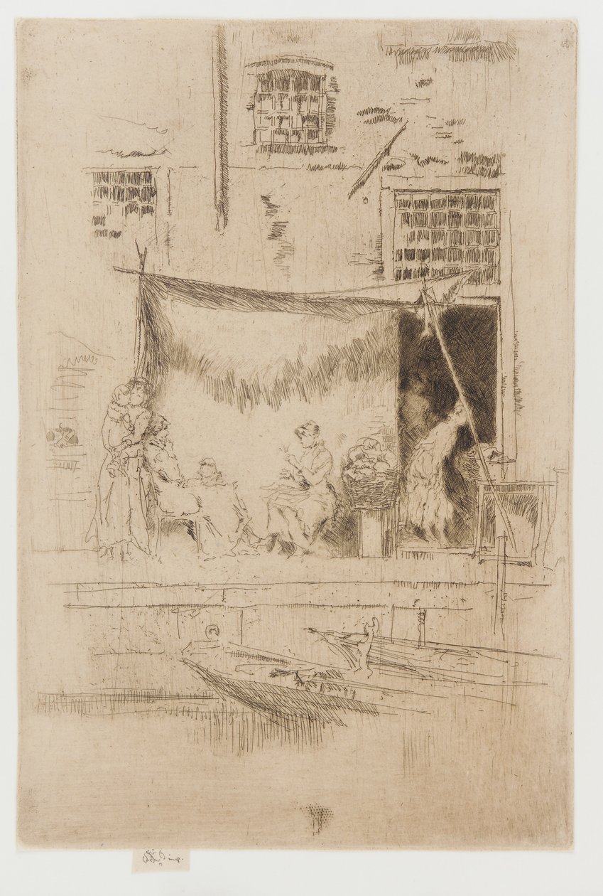Fruktstall, 1879-1880. av James Abbott McNeill Whistler
