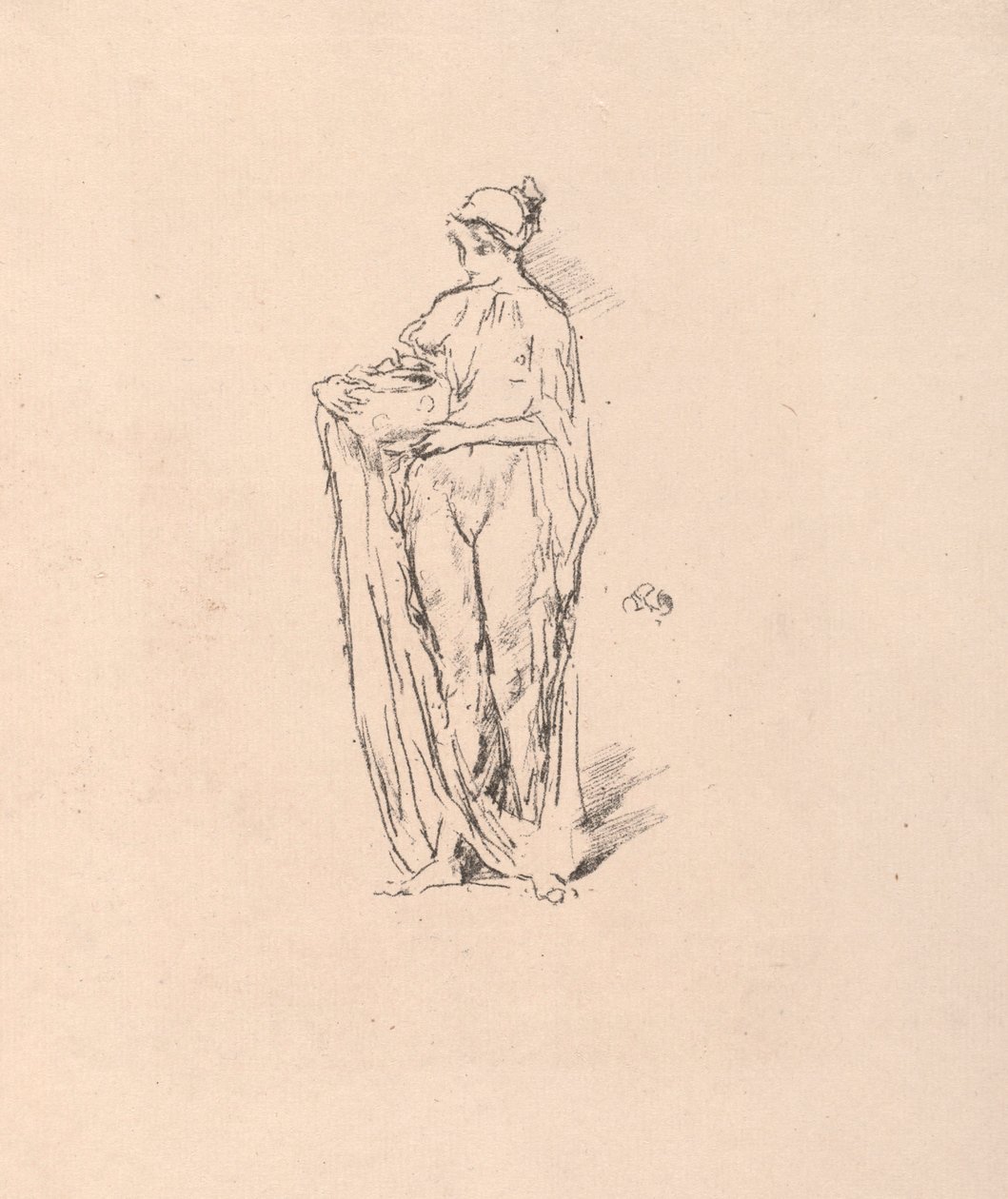 Flicka med skål, 1895. av James Abbott McNeill Whistler