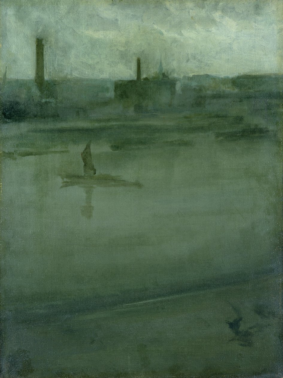 Grå och silver: Themsen av James Abbott McNeill Whistler
