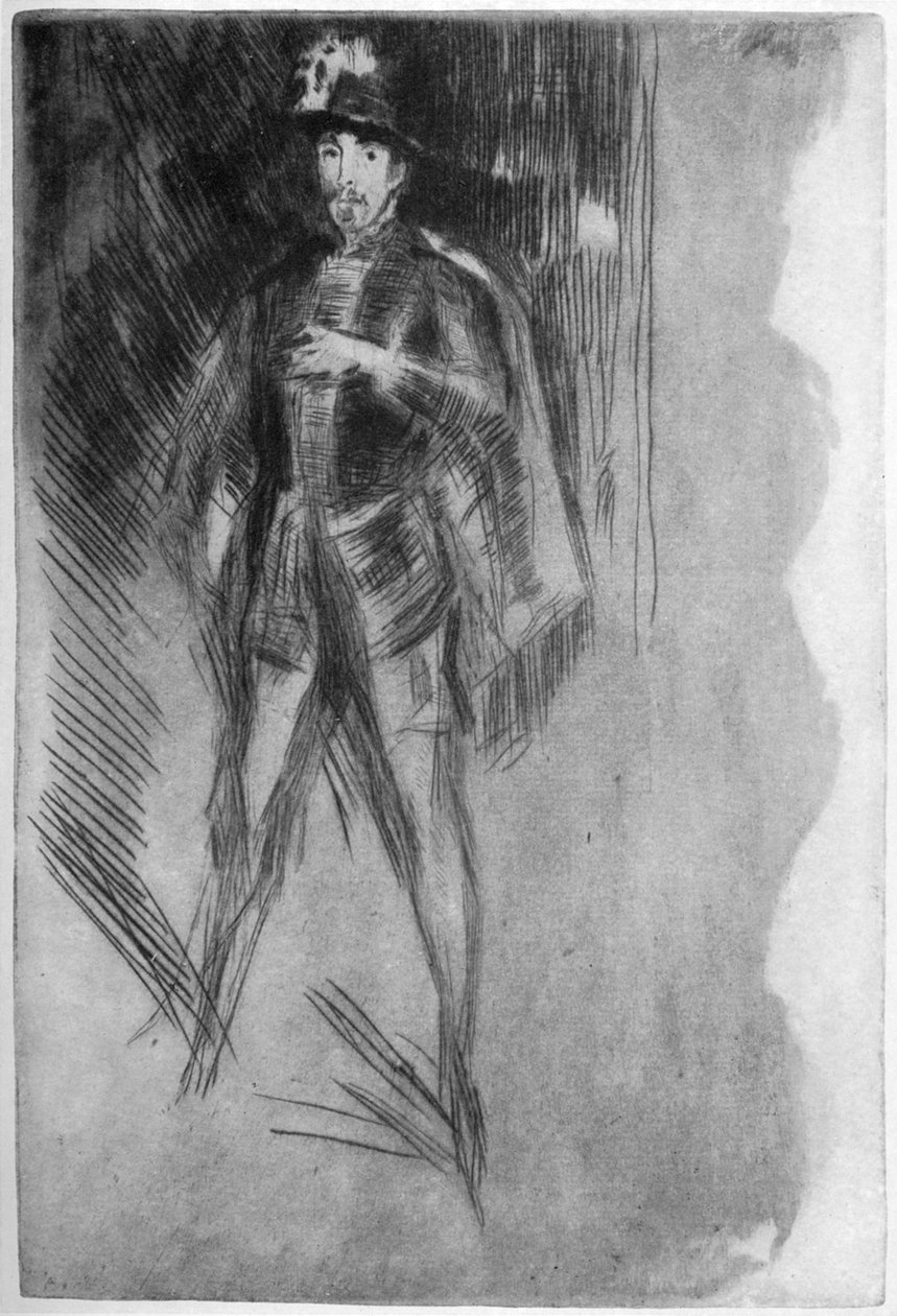 Henry Irving 1838-1905 som Filip av Spanien, 1800-talet 1904. av James Abbott McNeill Whistler