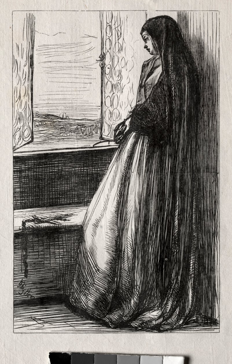 Illustration för greve Bruckhardt i Once a Week, 1862. av James Abbott McNeill Whistler