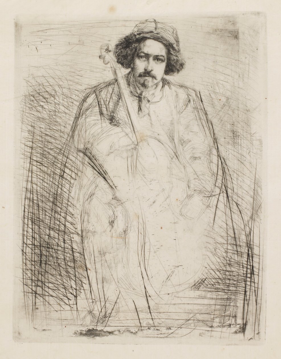 J. Becquet, skulptör, 1859. av James Abbott McNeill Whistler