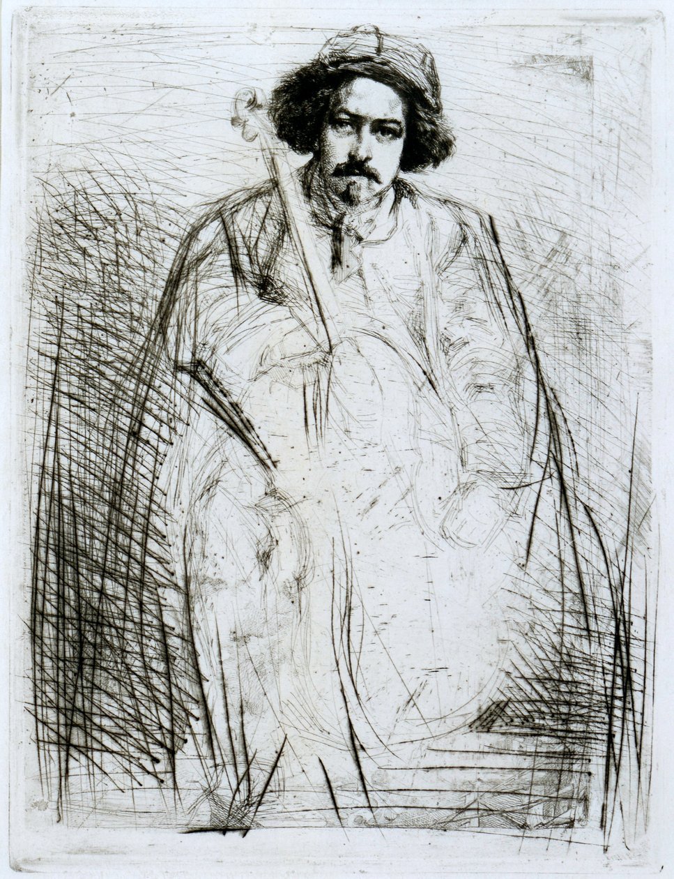 J Becquet, skulptör av James Abbott McNeill Whistler