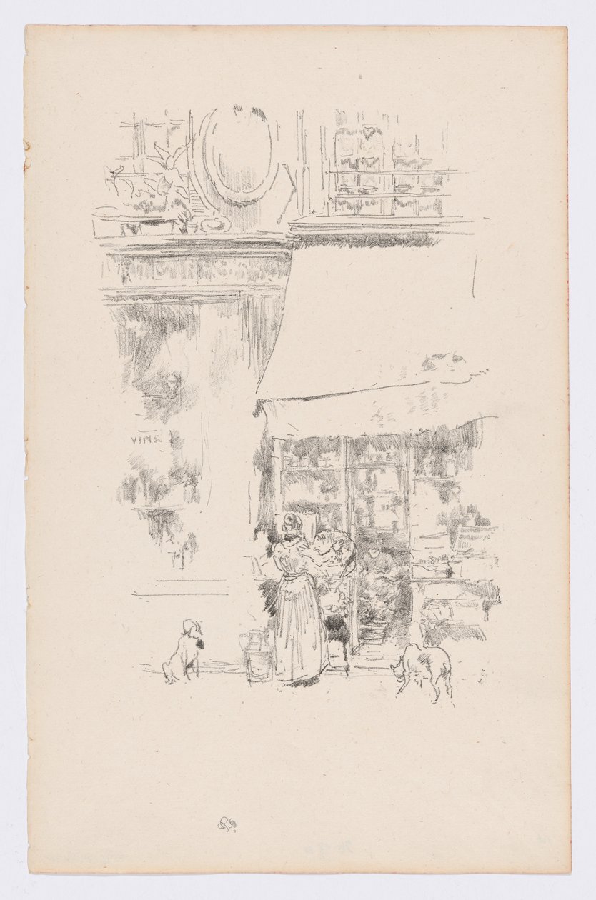 La Fruitière de la rue de Grenelle av James Abbott McNeill Whistler