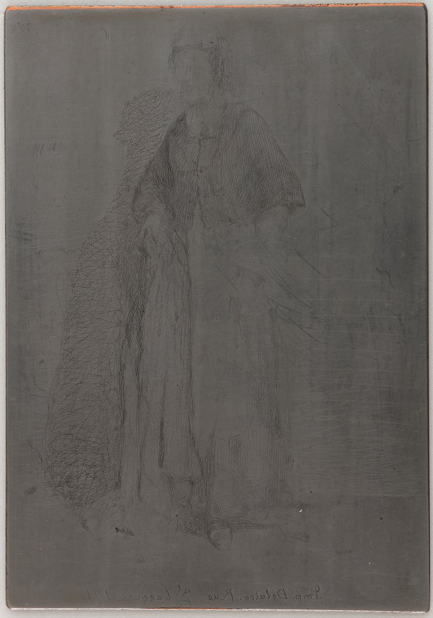 La Mere Gerard. En av de tolv etsningarna från naturen, 1857-1858. av James Abbott McNeill Whistler