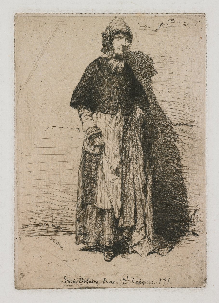Mor Gérard ur Tolv etsningar efter naturen av James Abbott McNeill Whistler
