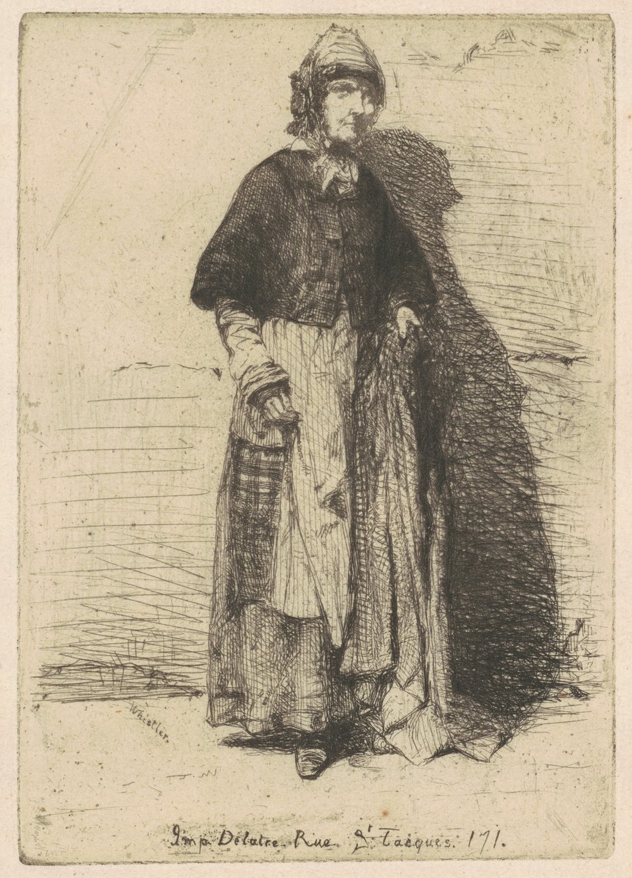 Moder Gerard, 1858. av James Abbott McNeill Whistler