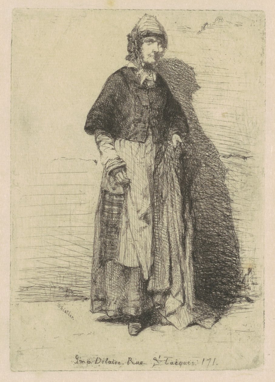 Moder Gerard, 1858. av James Abbott McNeill Whistler