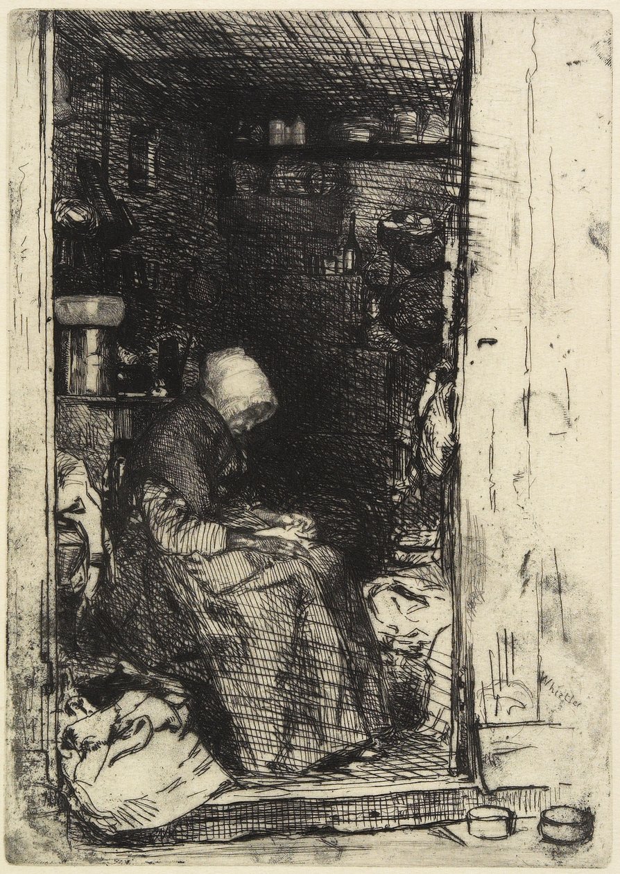 La Vieille aux Loques från "Tolv etsningar från naturen" av James Abbott McNeill Whistler