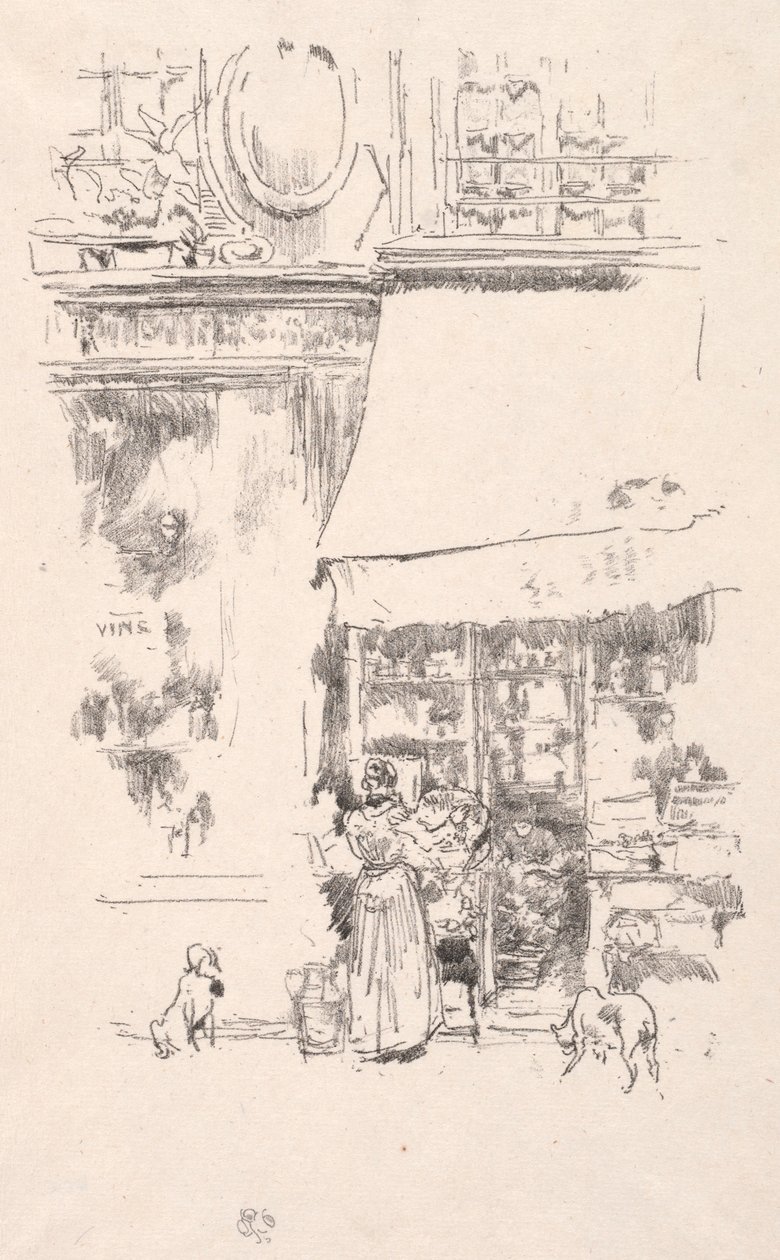 Fruktförsäljaren i Rue de Grenelle, 1874. av James Abbott McNeill Whistler