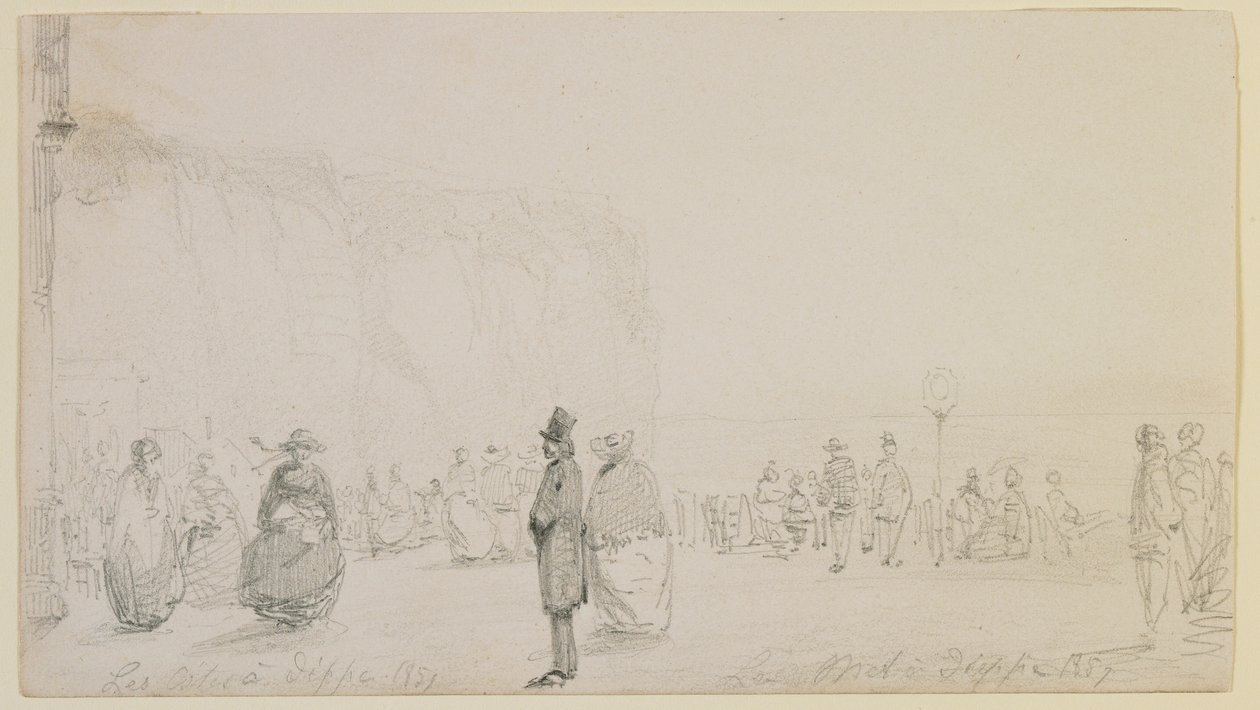 Kusten vid Dieppe, 1857. av James Abbott McNeill Whistler