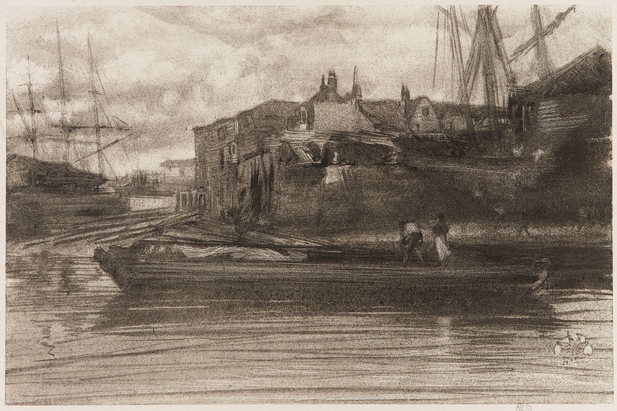 Limehouse, 1878. av James Abbott McNeill Whistler