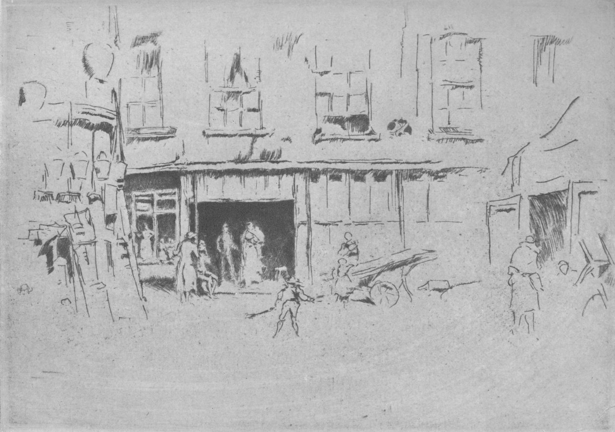 Lilla hovet, c1881, 1904 av James Abbott McNeill Whistler