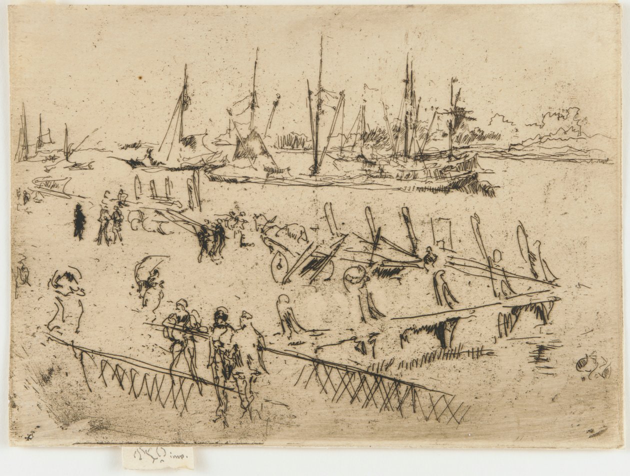 Lilla Dordrecht, 1884. av James Abbott McNeill Whistler