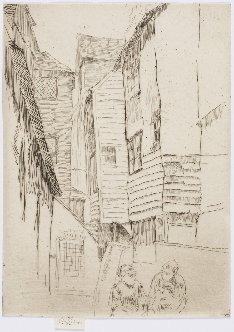 Little Smithfield, ca 1877 (etsning på papper) av James Abbott McNeill Whistler
