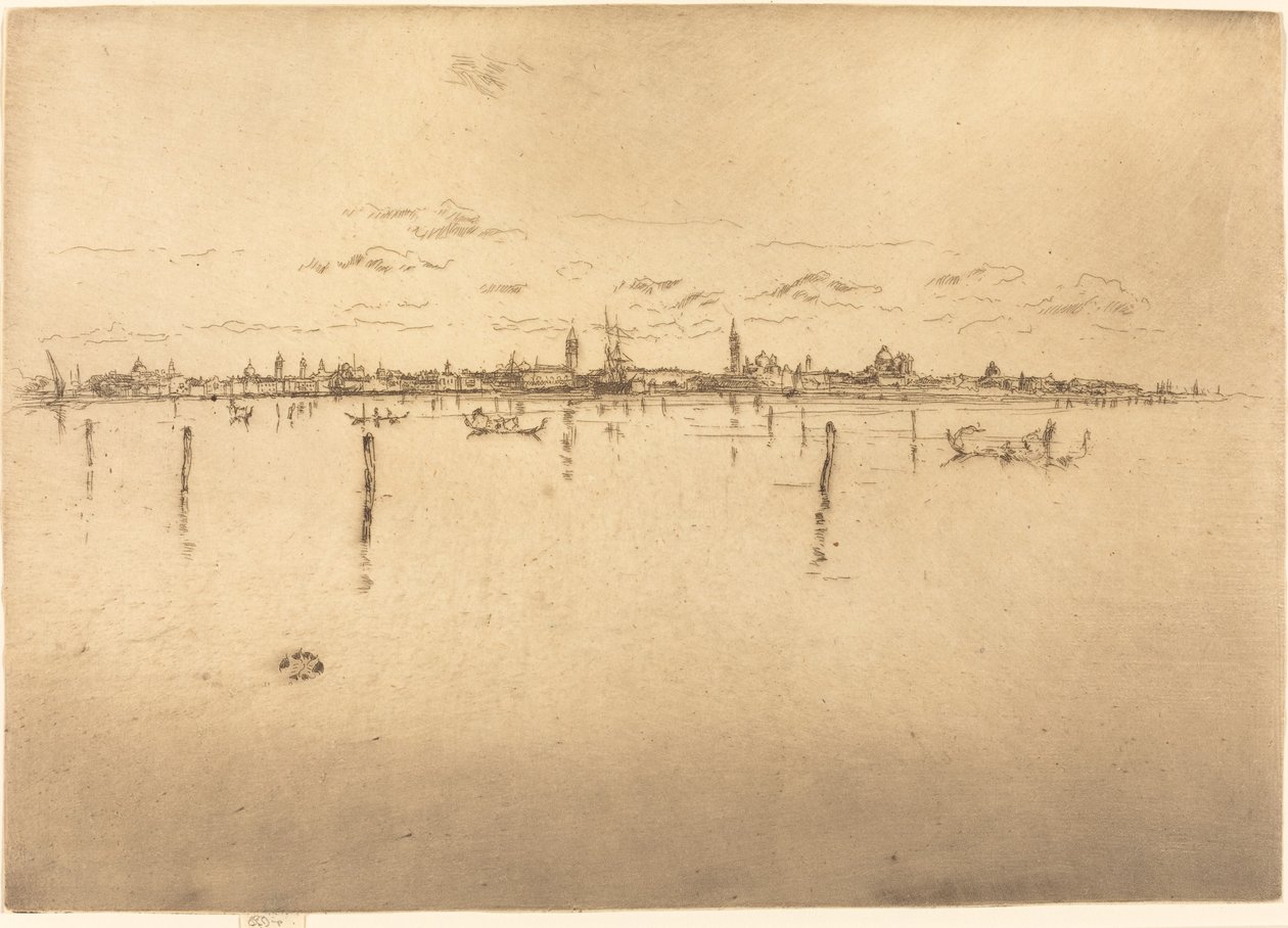 Lilla Venedig, 1880. av James Abbott McNeill Whistler