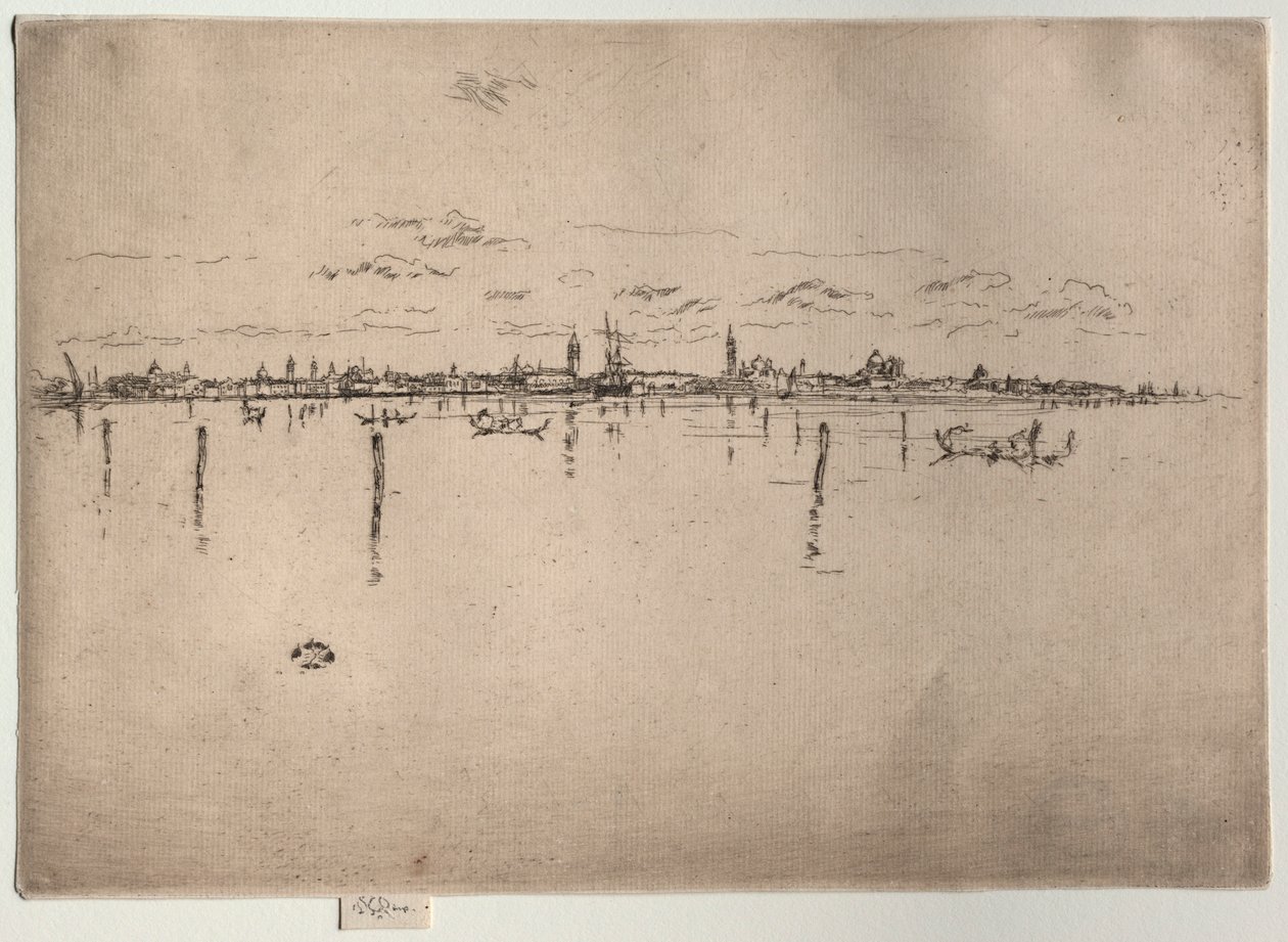 Lilla Venedig, 1880. av James Abbott McNeill Whistler