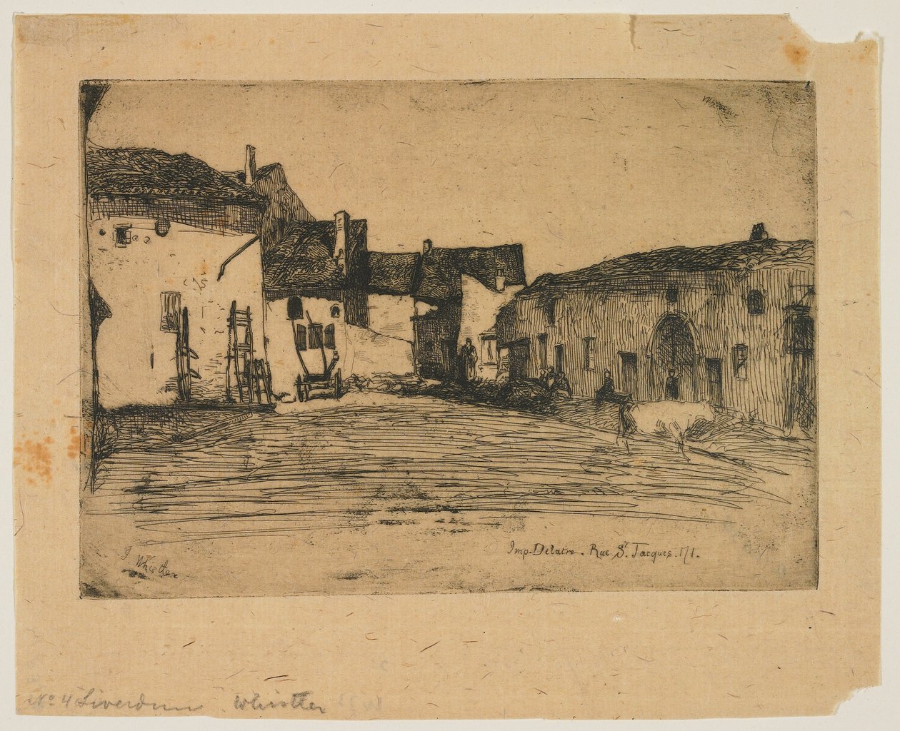 Liverdun aus Zwölf Radierungen aus der Natur av James Abbott McNeill Whistler