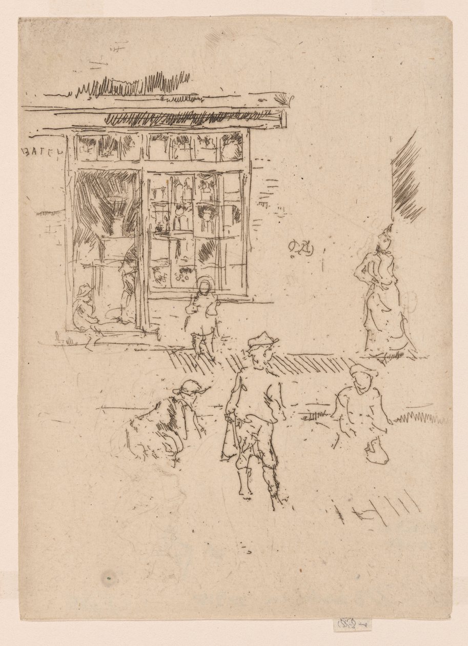 Marbles, ca 1886-88 (etsning; bläck på papper) av James Abbott McNeill Whistler