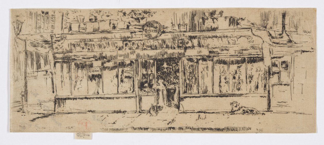 Marchand de Vin, Paris, ca 1892-93 (etsning; bläck på papper) av James Abbott McNeill Whistler