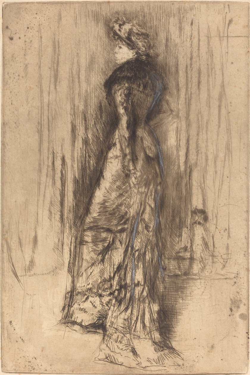 Maud, Stående, c. 1873. av James Abbott McNeill Whistler
