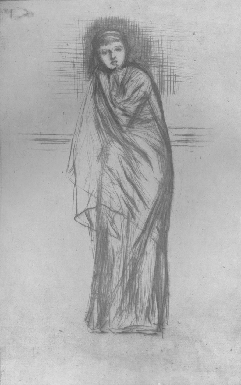 Modell Resting, 1870, 1904 av James Abbott McNeill Whistler