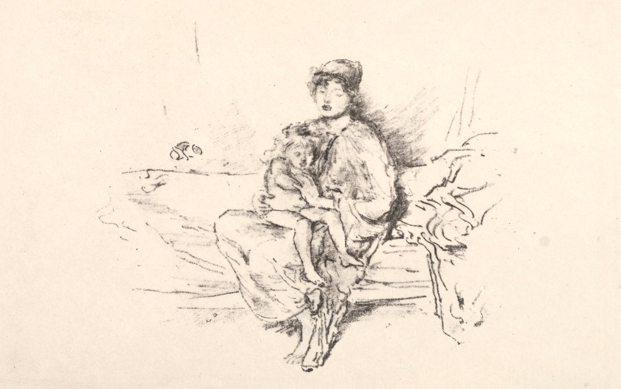 Mor och barn, nr 2, 1890. av James Abbott McNeill Whistler