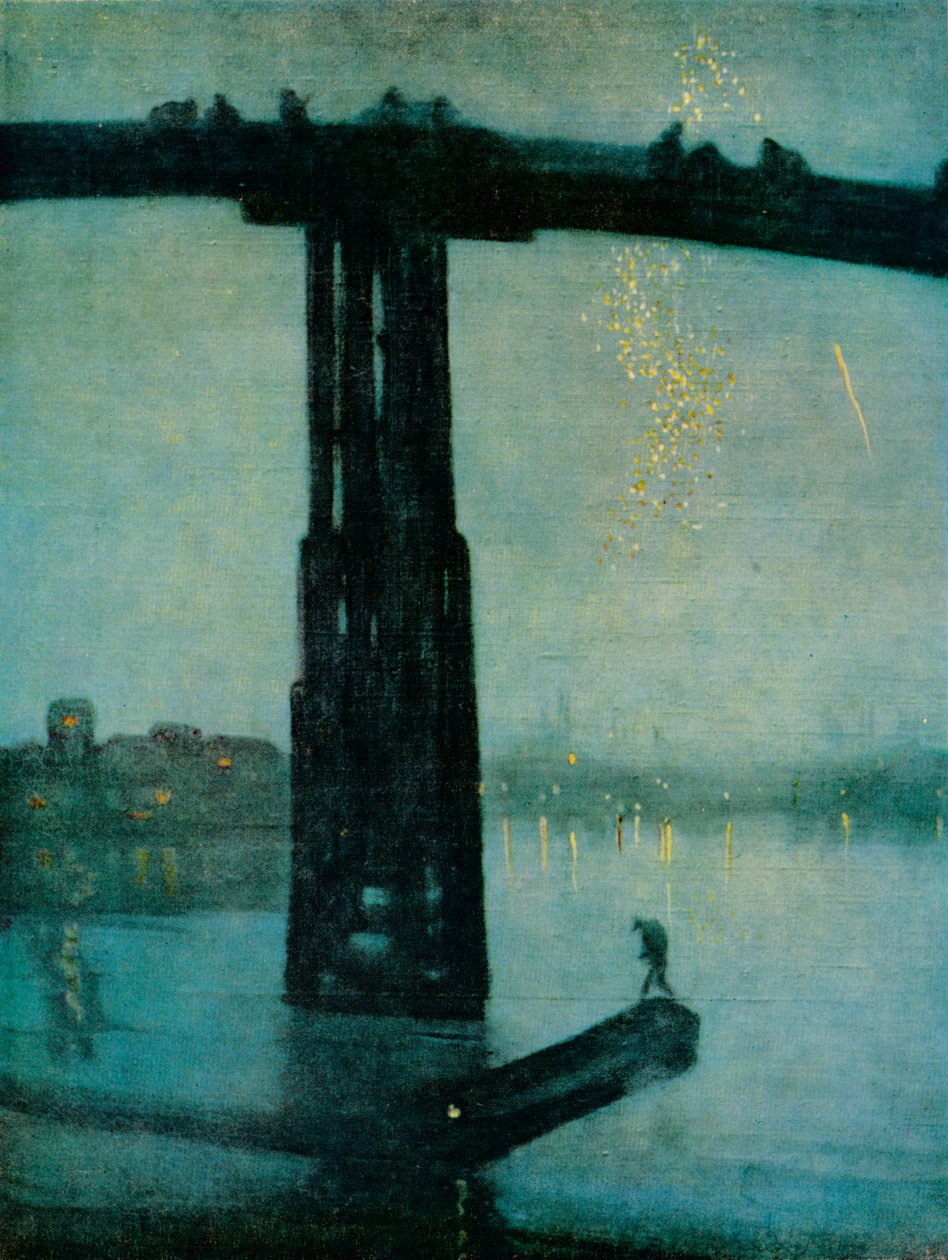 Nocturne: Blue and Gold - Old Battersea Bridge, c1872-5 av James Abbott McNeill Whistler