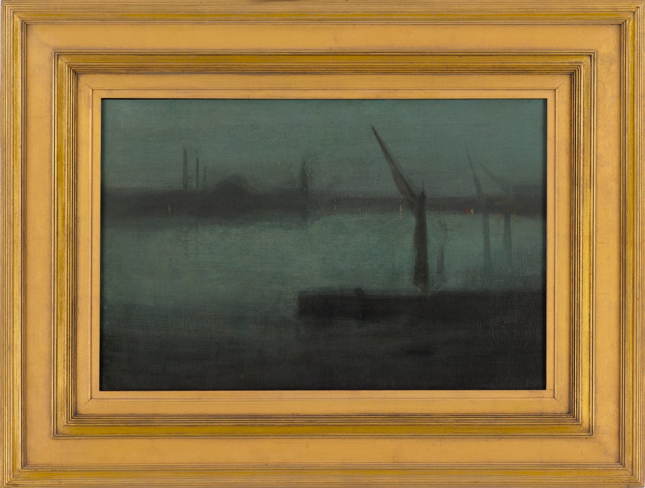 Nocturne: Blue and Silver - Battersea Reach, 1870-1875. av James Abbott McNeill Whistler