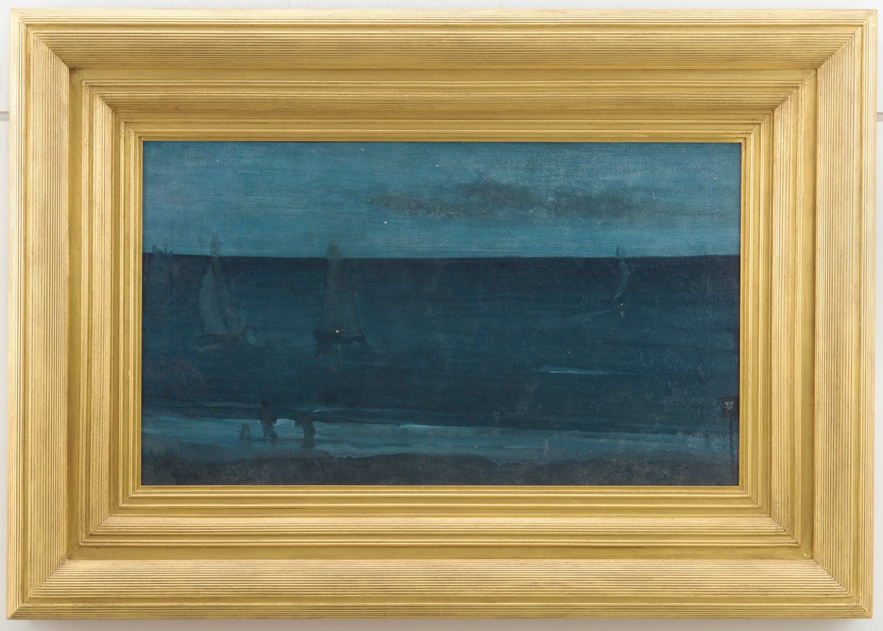 Nocturne: blått och silver - Bognor, 1871-1876. av James Abbott McNeill Whistler
