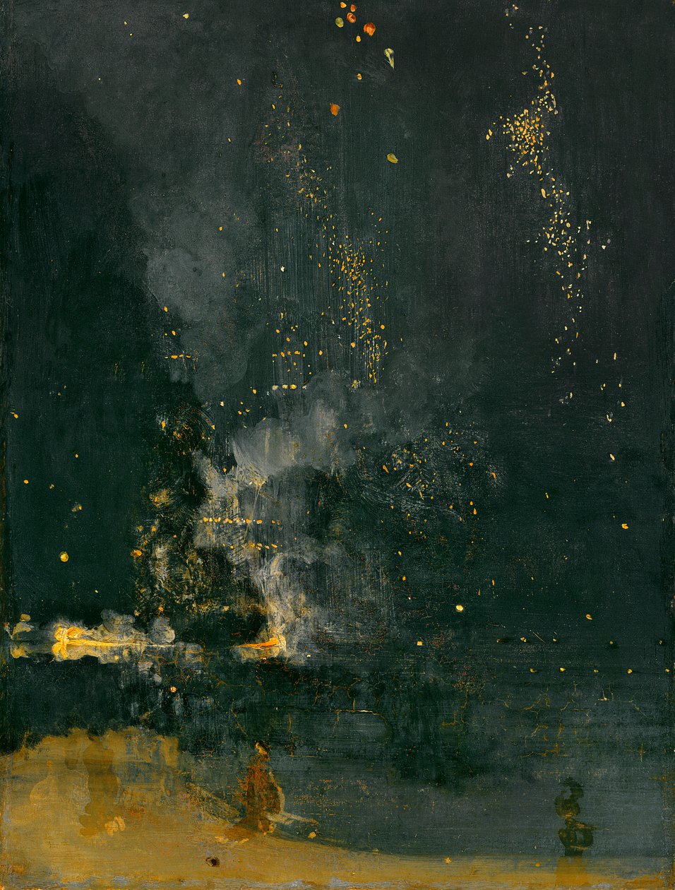 Nocturne in Black and Gold, den fallande raketen, 1875 av James Abbott McNeill Whistler